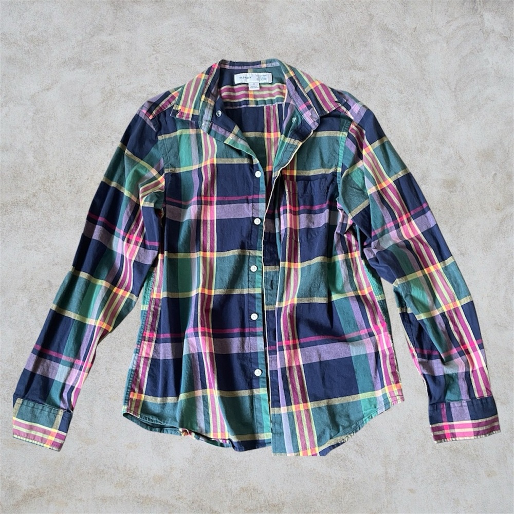 Old Navy Multicolor Plaid Casual Shirt